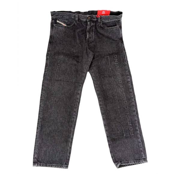 NEW DIESEL men's straight leg denim jeans in blue